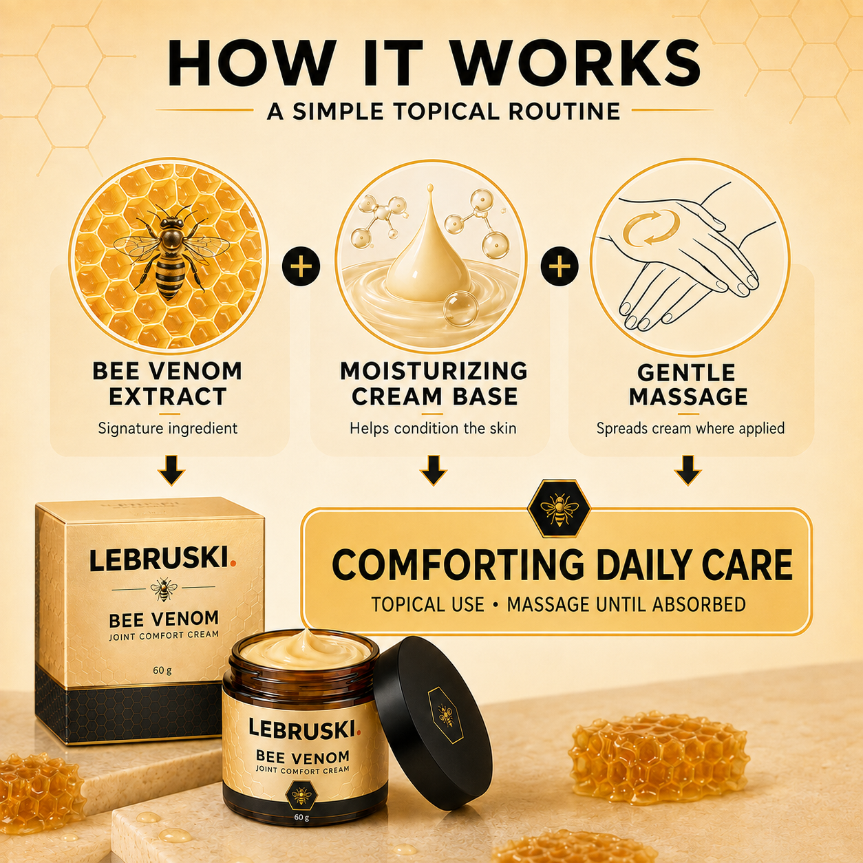 LEBRUSKI.™ BeeBetter Joint Cream